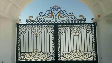 درب ویلایی پارکینگ فرفورژه کلاسیک