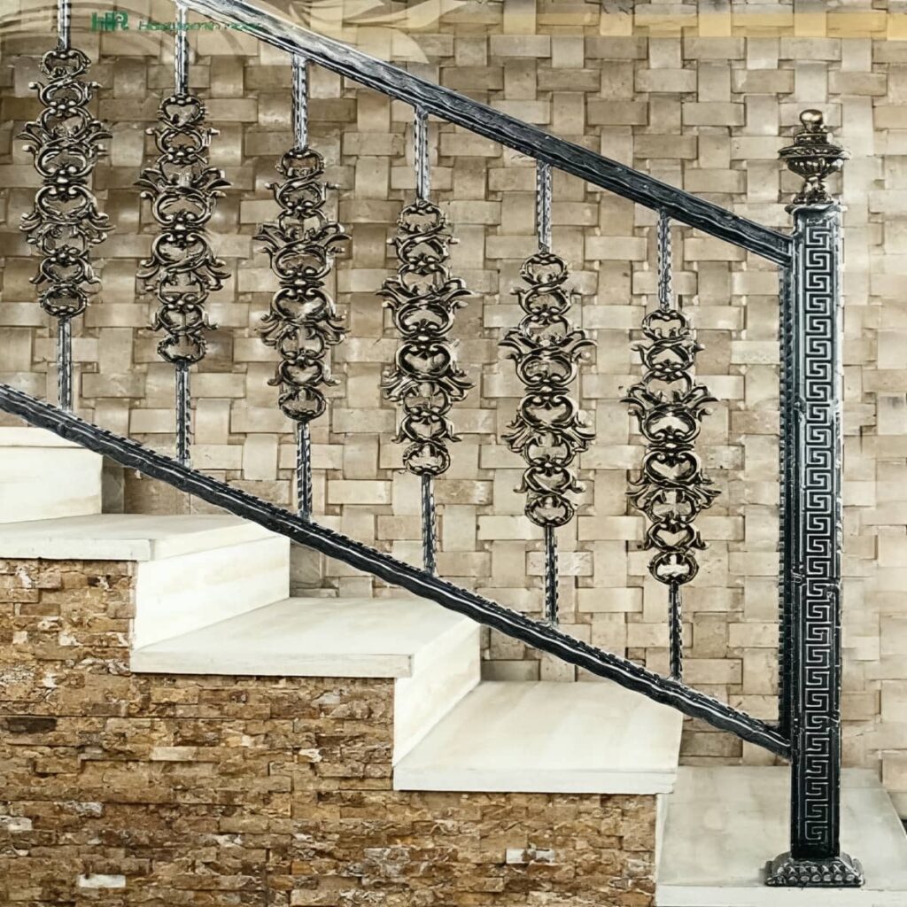 نرده فرفورژه بالکن تزئینی