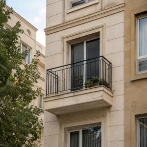 نرده تراس فلزی سفارشی بزرگ