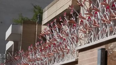 حفاظ غنچه ای فلزی با طراحی شاخه ای