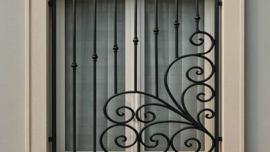 حفاظ پنجره آهنی با سازه بزرگ